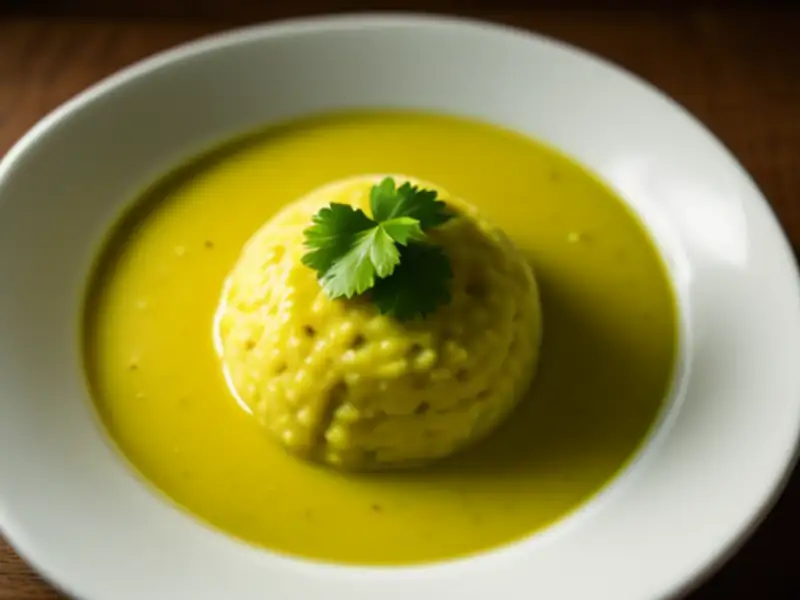 Curry de pollo verde