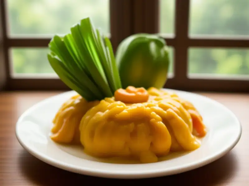 Curry al cocco e latte di cocco, stile tailandese