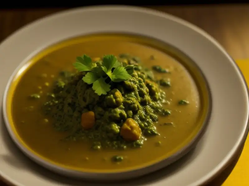 Curry de talos de taro à moda de Kerala