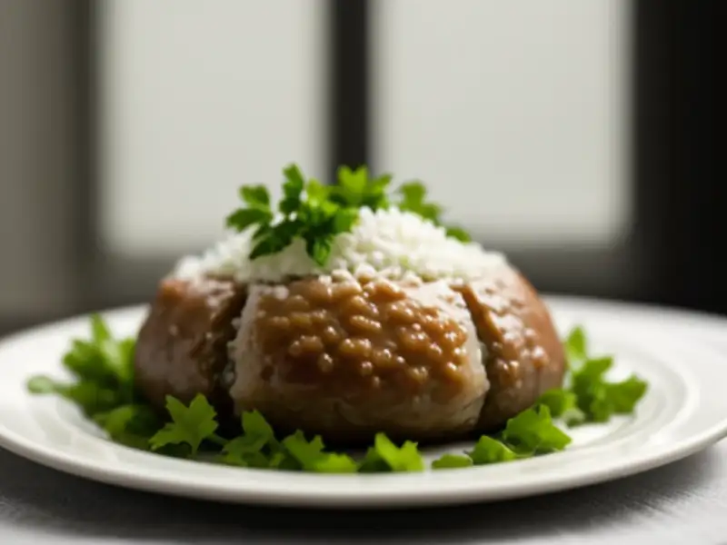 Dalak dolması: baços de cordeiro recheados com arroz