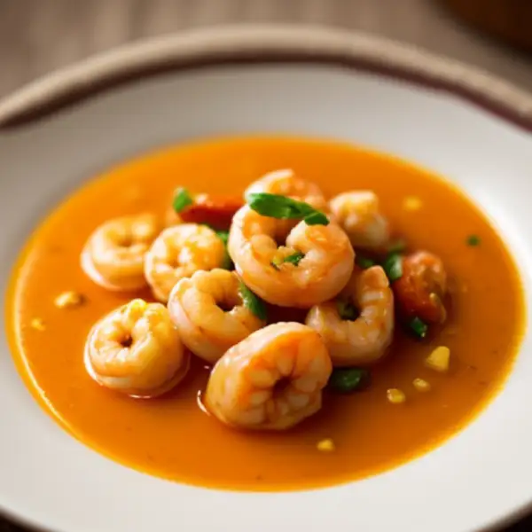 Dhundul aux crevettes et à la tomate