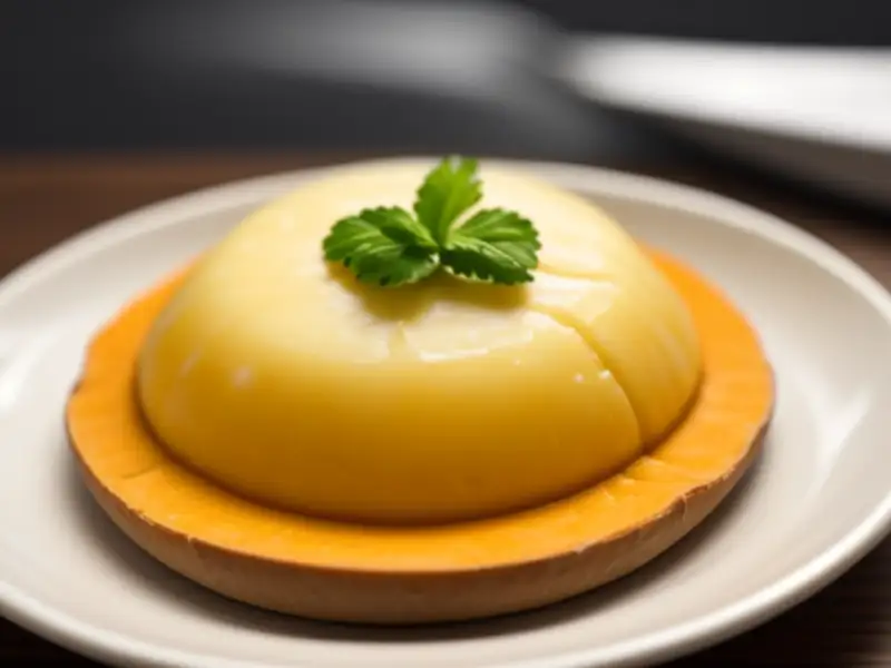 Sobremesa cremosa de batata-doce e coco