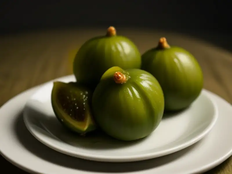 Doce de figo verde em calda