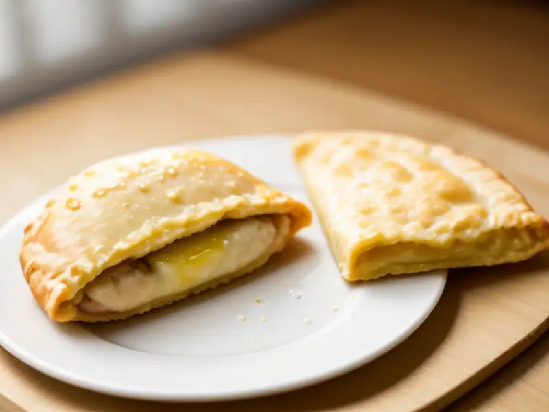 Empadão de linguiça e queijo