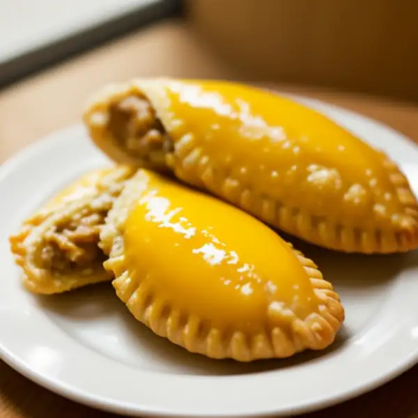 Empadinha de pollo, palmito y aceitunas