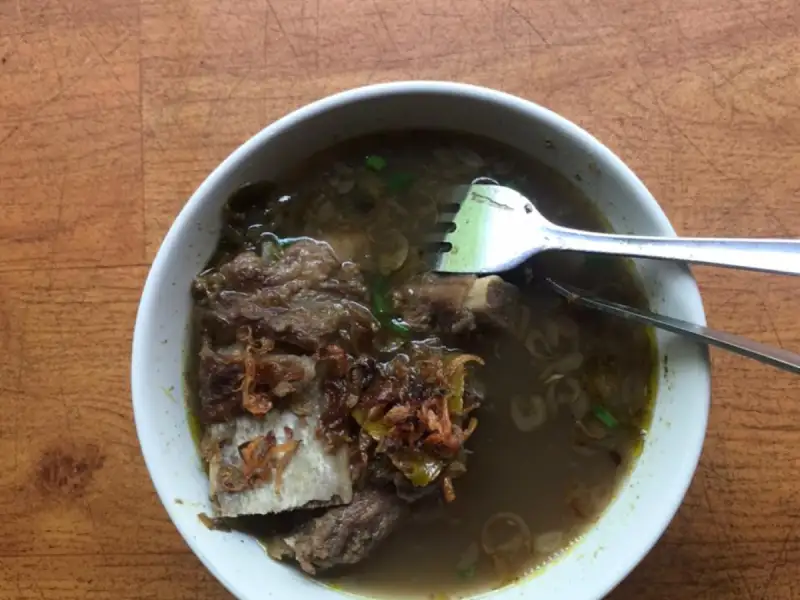 Épaissir une soupe de côtes de bœuf