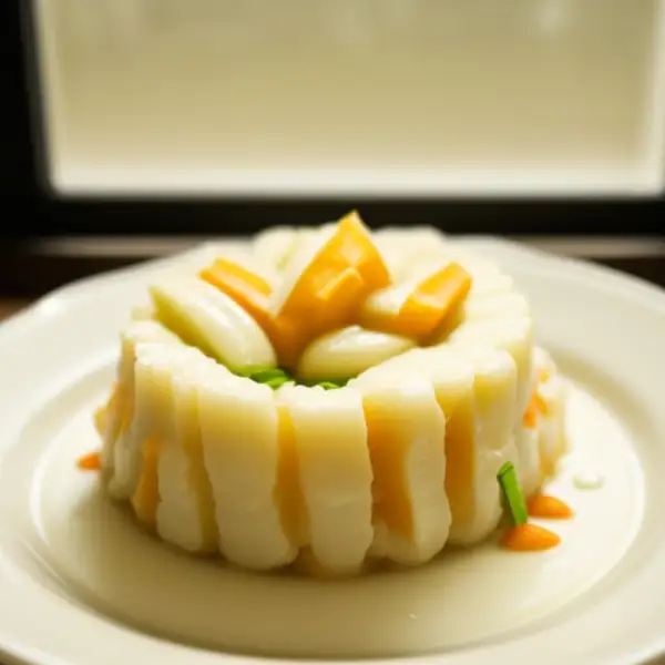 Escalopes in cream with leeks and carrots