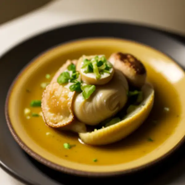 Escargots aux bananes vertes et tofu frit