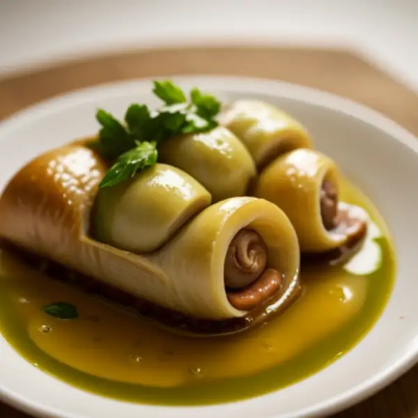 Escargots mijotés à la banane verte et au porc