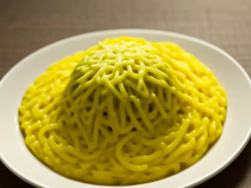 Espaguete com brócolis e molho de queijo