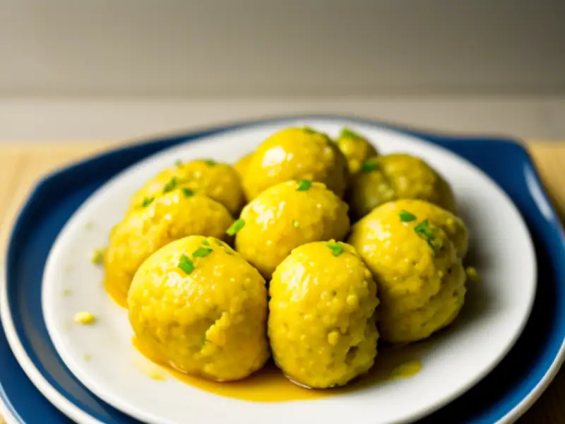 Falafel de grão-de-bico demolhado