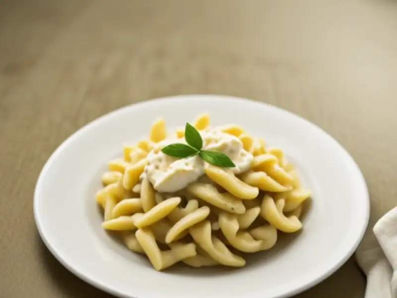 Farfalle in salsa di formaggio
