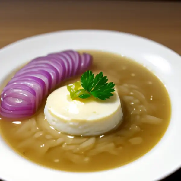 Klare Fischsuppe mit Butter