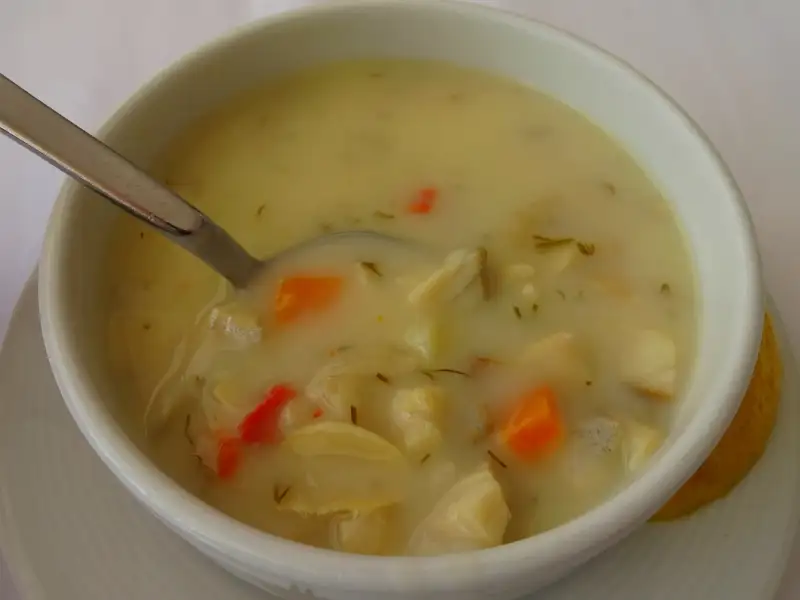 Fish soup with vegetables