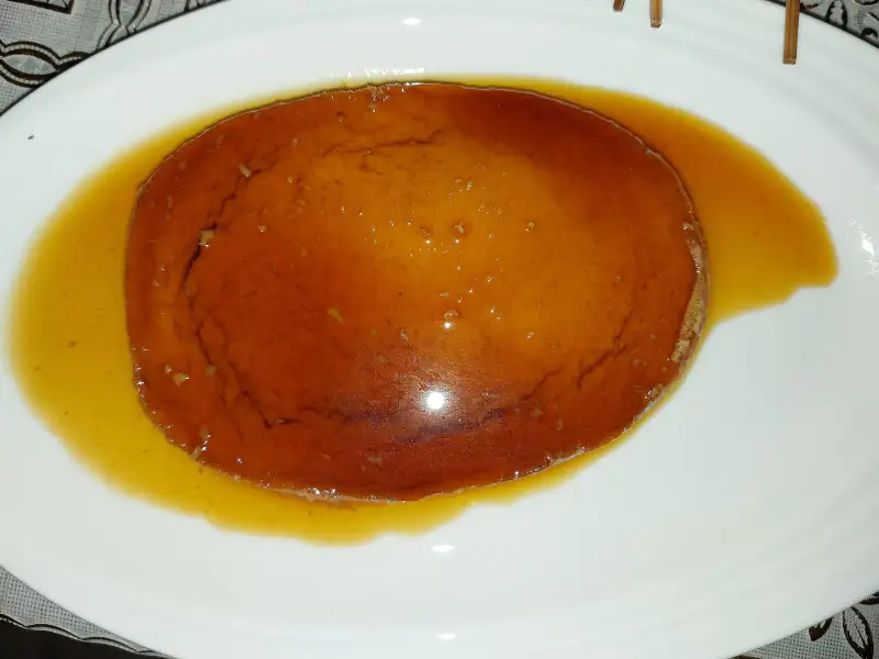 Flan de vainilla con caramelo