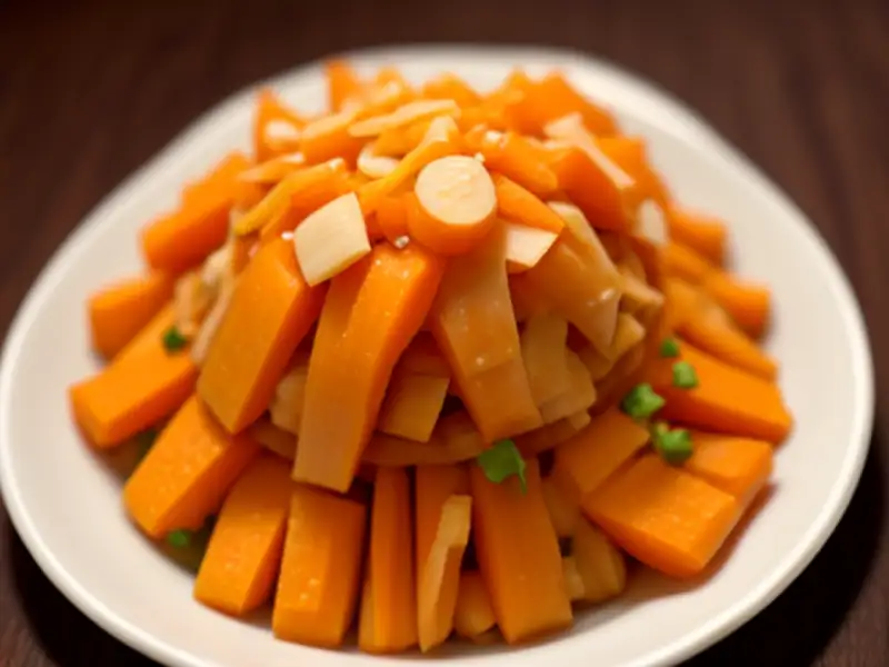 Fleischsalat mit Karotten