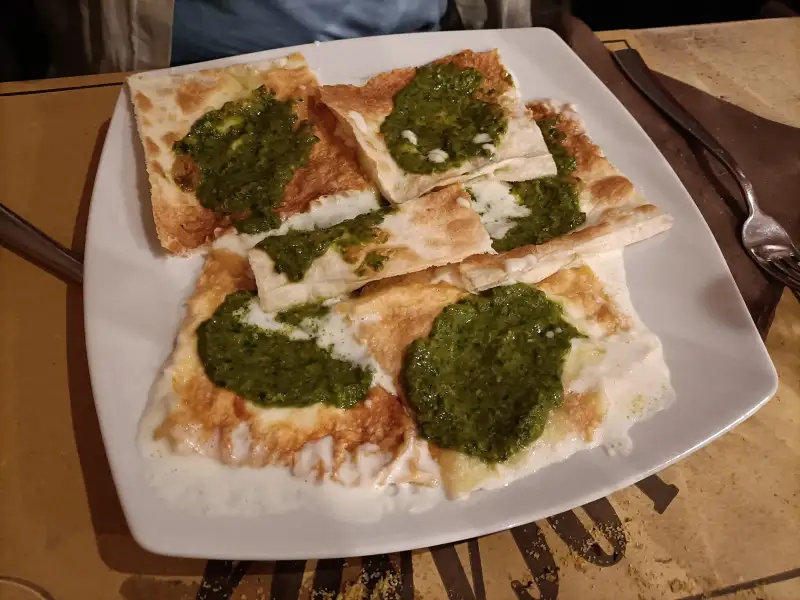 Focaccia con queso de Recco