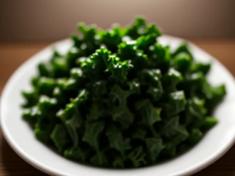 Insalata di foglie di cavolo verza saltate in padella
