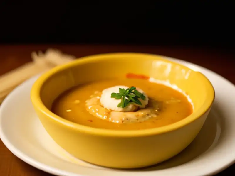 Fondue vietnamita con cangrejo de río