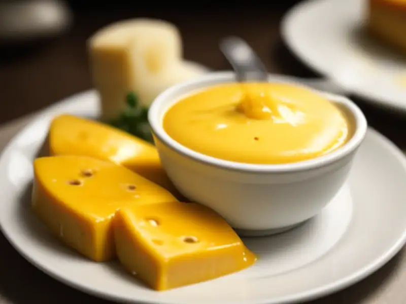 Fondue de queijo, vinho branco e kirsch