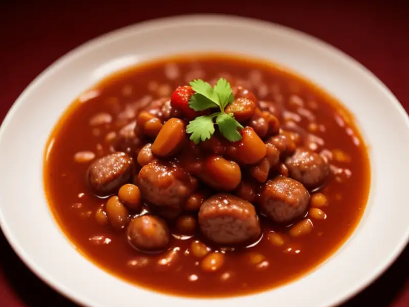 Frijoles rojos con carne