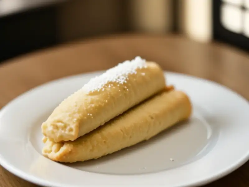 Cannoli met een vulling van banketbakkersroom