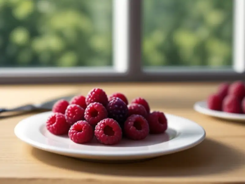 Frutas vermelhas do verão com champanhe