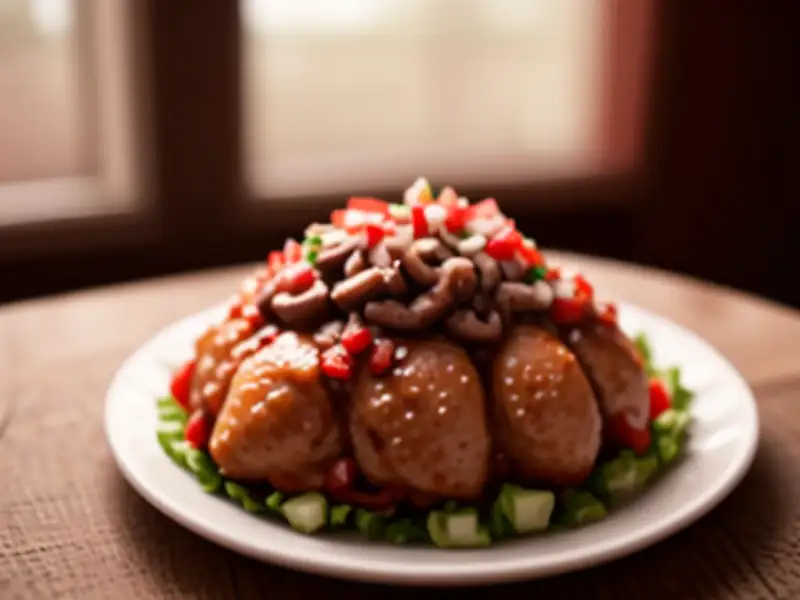 Frango grelhado com molho de coco