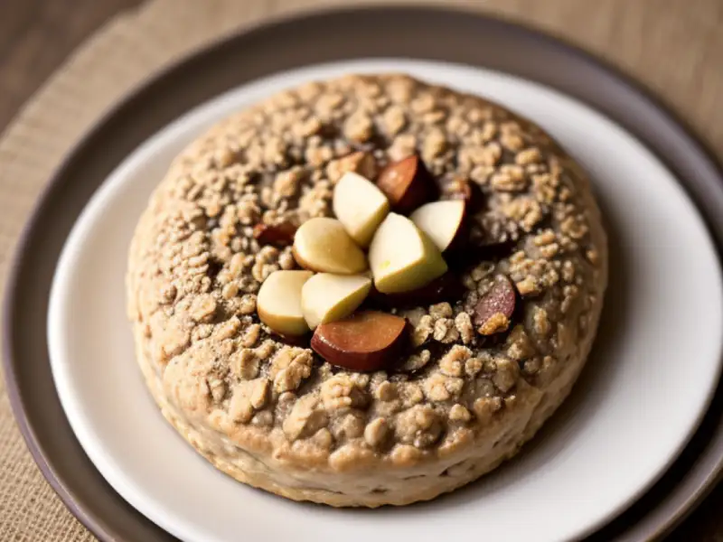 Galleta de avena con manzana y cardamomo