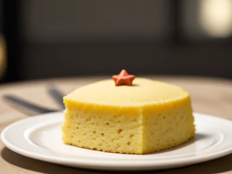 Pastel de estrella navideña: tarta de limón estilo genovés