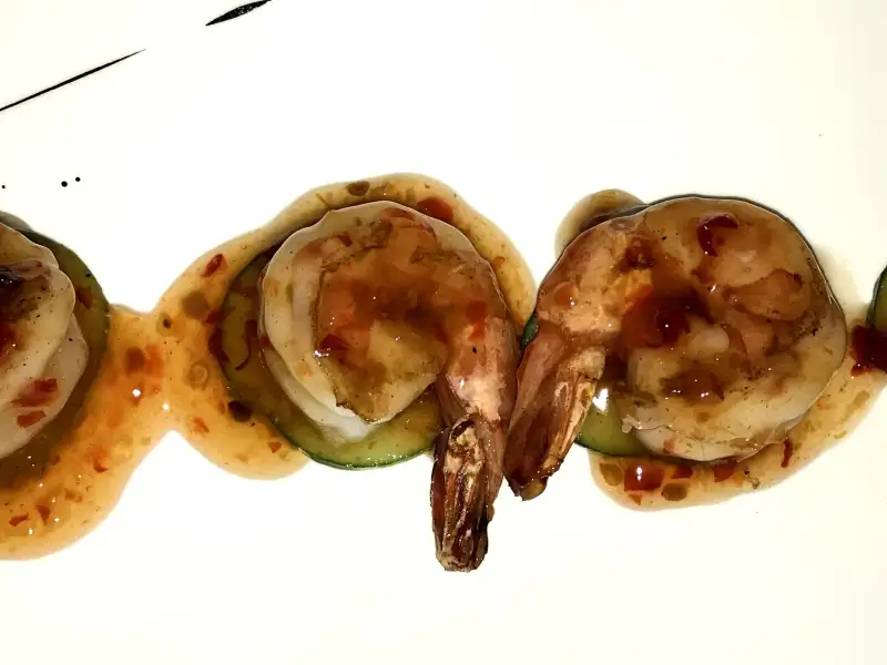 Gamberi in salsa
