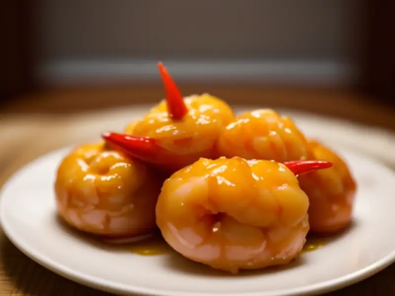 Garnalen met chili en mayonaise