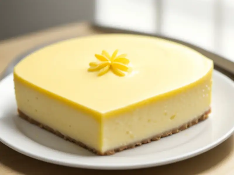 Gâteau au fromage de tofu et citron sans œufs