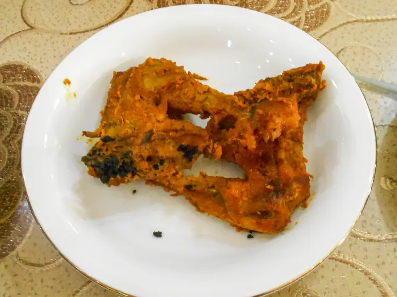 Gegrilde kip met kokosvlokken