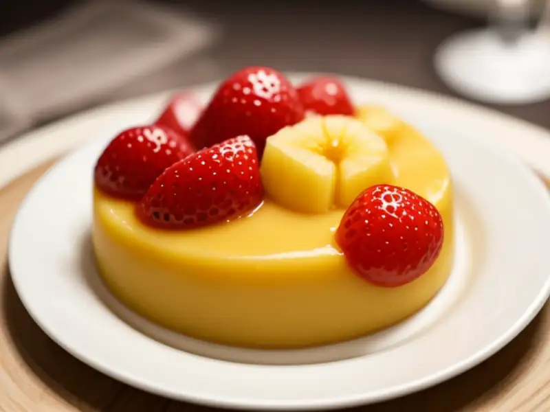Corona di agar-agar con frutta