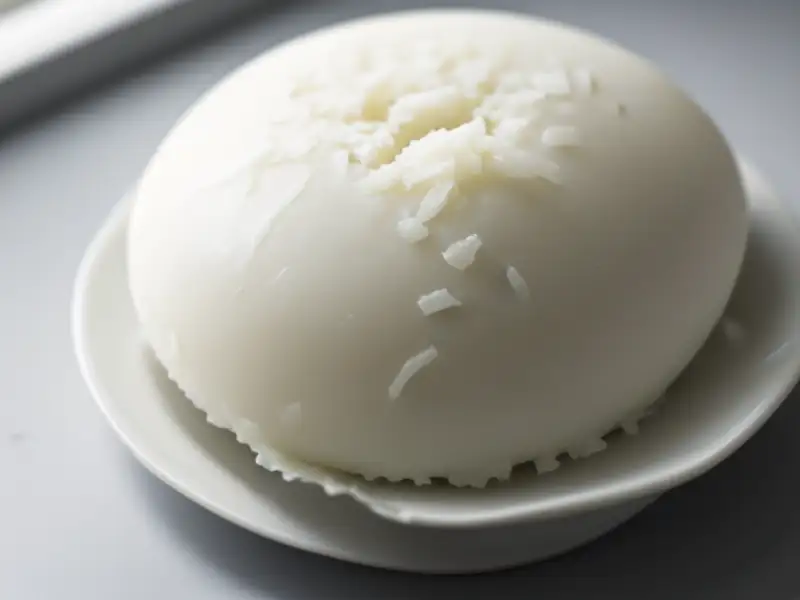 Gelatina di cocco con latte e vaniglia