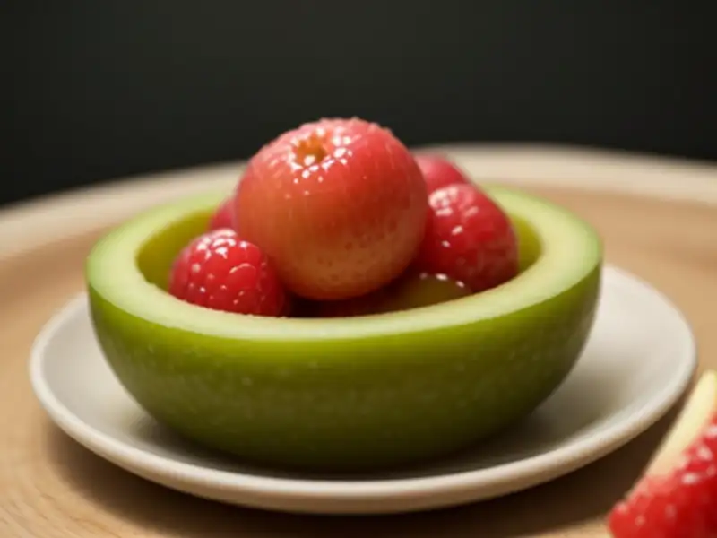 Geleia de kiwi, maçã, groselha e sorva