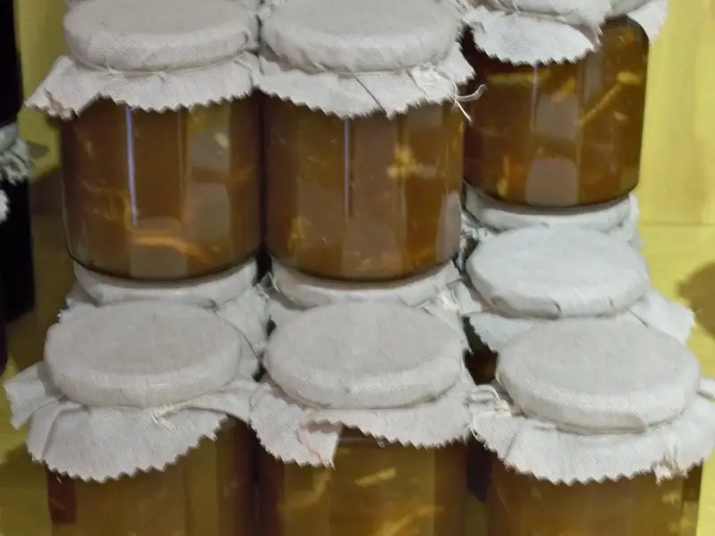 Geléia de melancia com baunilha