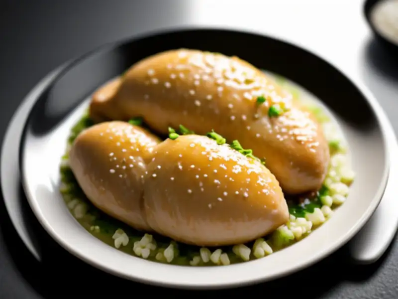 Kipfilet in de oven met champignons