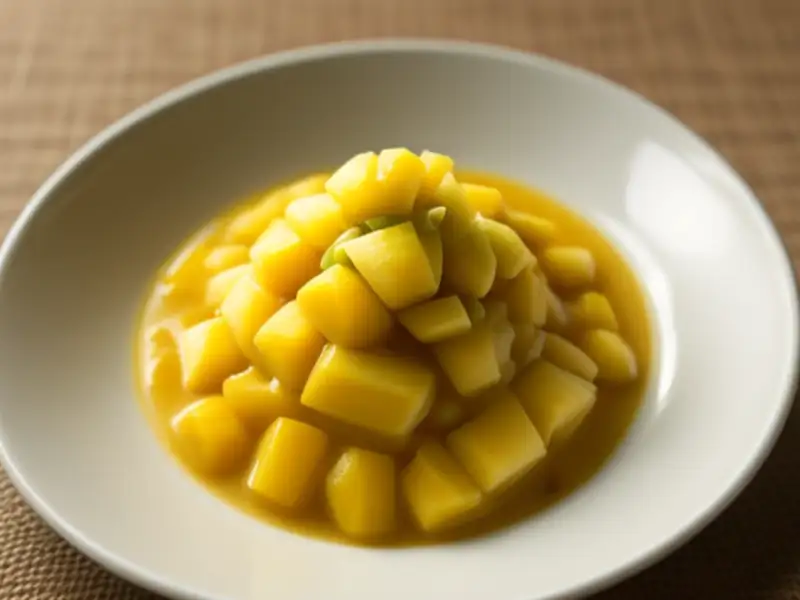 Ghonto de sementes de jaca com batatas
