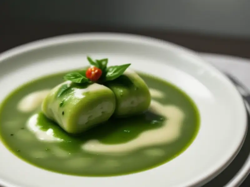 Gnocchis verts aux tomates et épinards