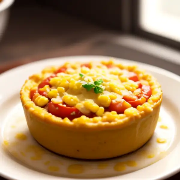 Gratin mexicain de tomates au maïs