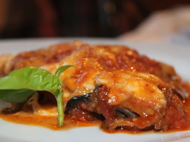 Parmeziana z brzoskwiń