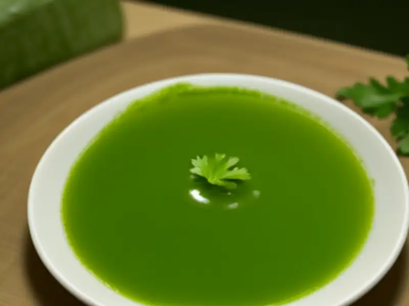 Grüne Sauce mit Rucola und Petersilie für Nudeln