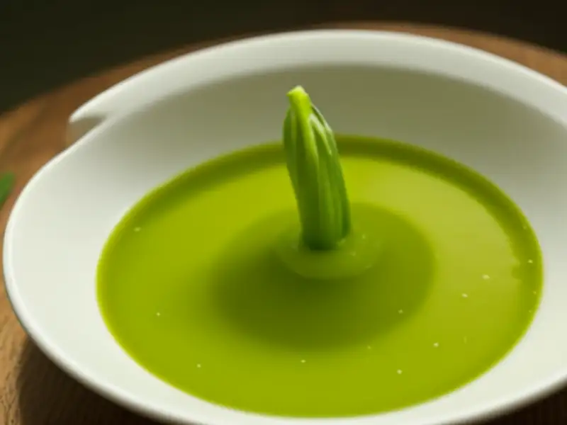 Traditionelle grüne Suppe