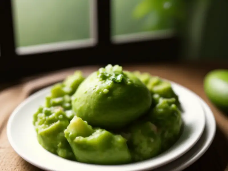 Guacamole rústico com salsa fresca