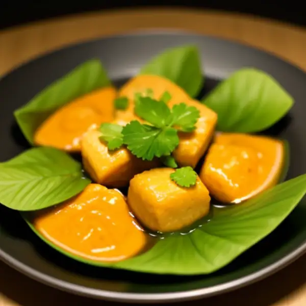 Curry with jackfruit and mango