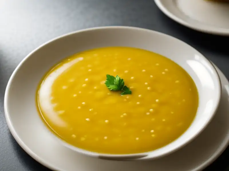 Halwa gemaakt van mung bonen, ghee en amandelnoten