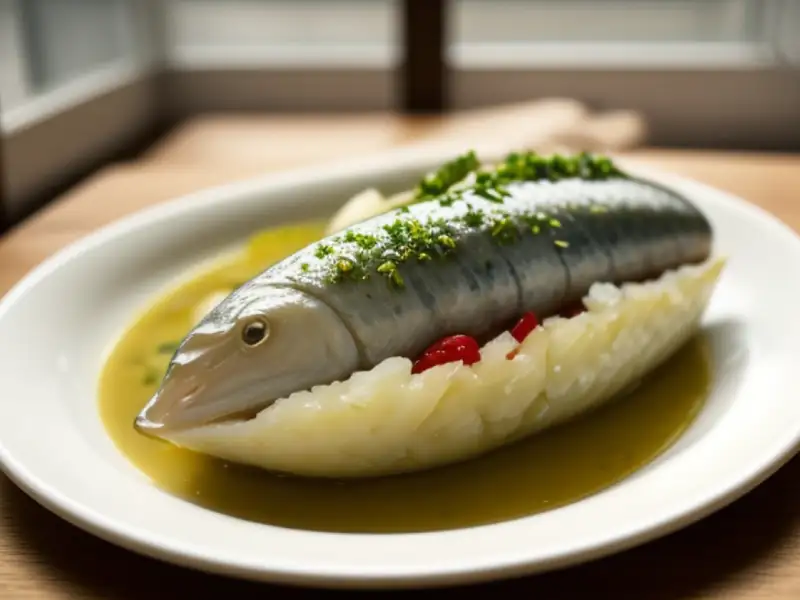 Harengs salés aux câpres et au persil
