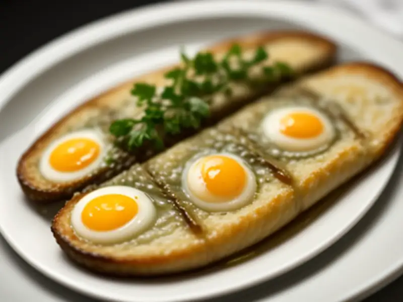 Harengs verts, cuits et grillés